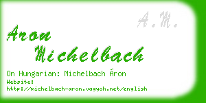 aron michelbach business card